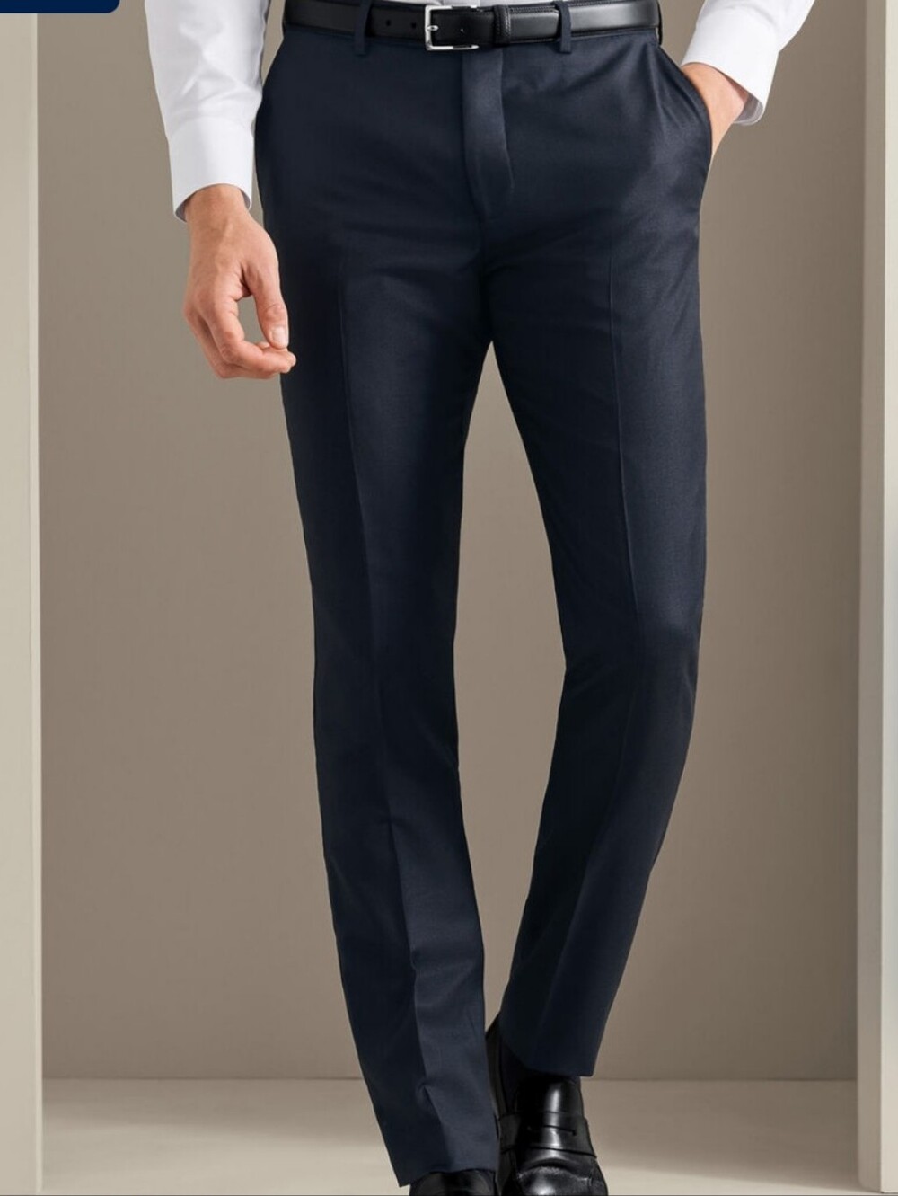 Charles Tyrwhitt Dark Navy Classic Fit Italian Luxury Suit Trouser- 40w